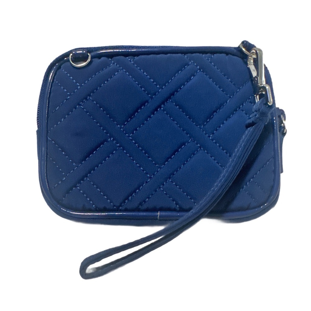 Vera Bradley Quilted Blue Wristlet Bag - Picture 2 of 5
